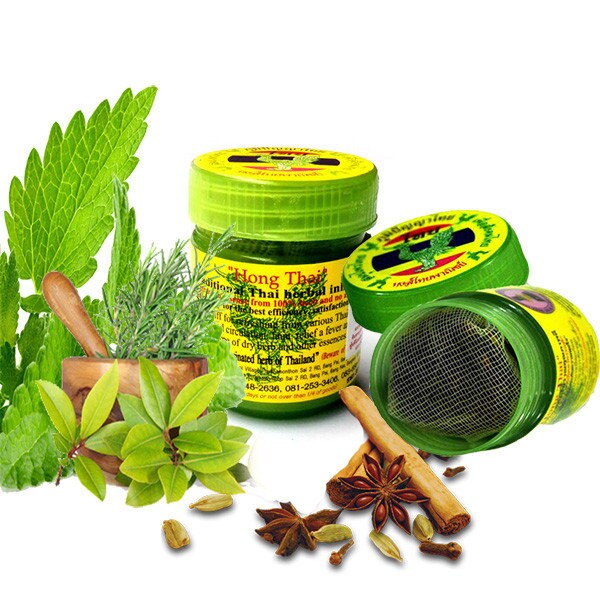 6X Hong Thai Nasal Balm Green Inhaler Set - Natural Aromatherapy for Respiratory Comfort Active