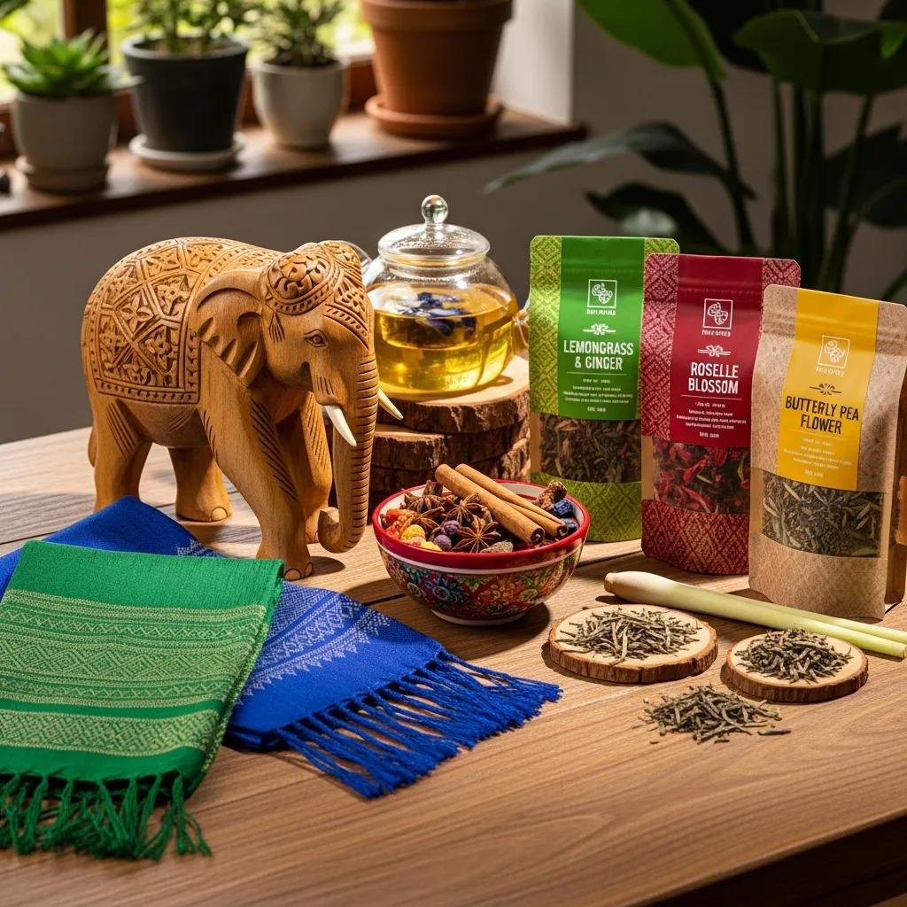 Are There Special Discounts for First-Time Customers? 2 authentic thai handicrafts and herbal teas displayed on a wooden table inviting first time customers to explore artisanthaicom 641a257d c22b 40c5 91df 64a055cb0e3e