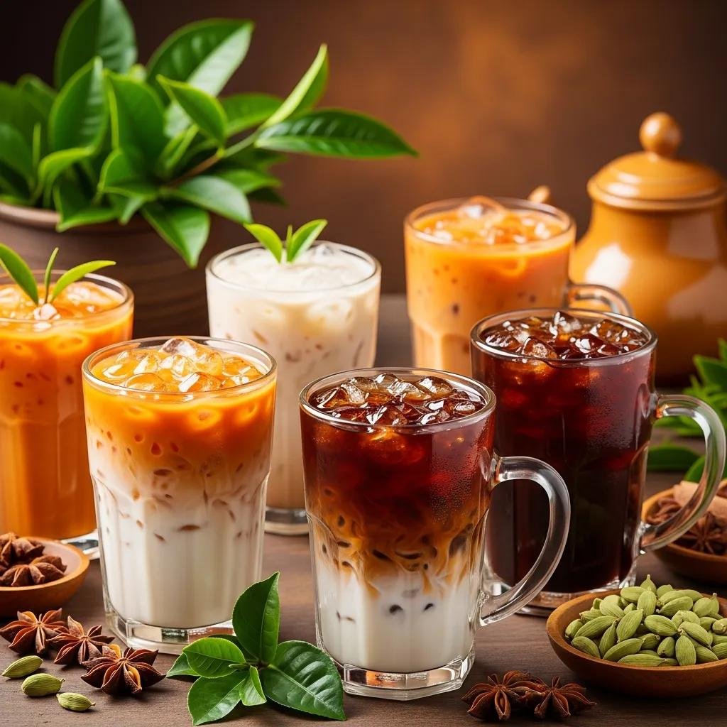 How to Select the Best Thai Tea for You 2 variety of thai teas including cha yen and cha dam yen with spices and tea leaves b90efd4d 0da3 4ec7 8799 c5205c92e7cd