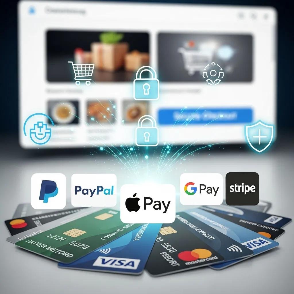 Various secure payment methods for online shopping