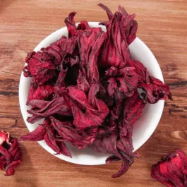 Roselle hibiscus flower tea, dried Thai roselle calyces